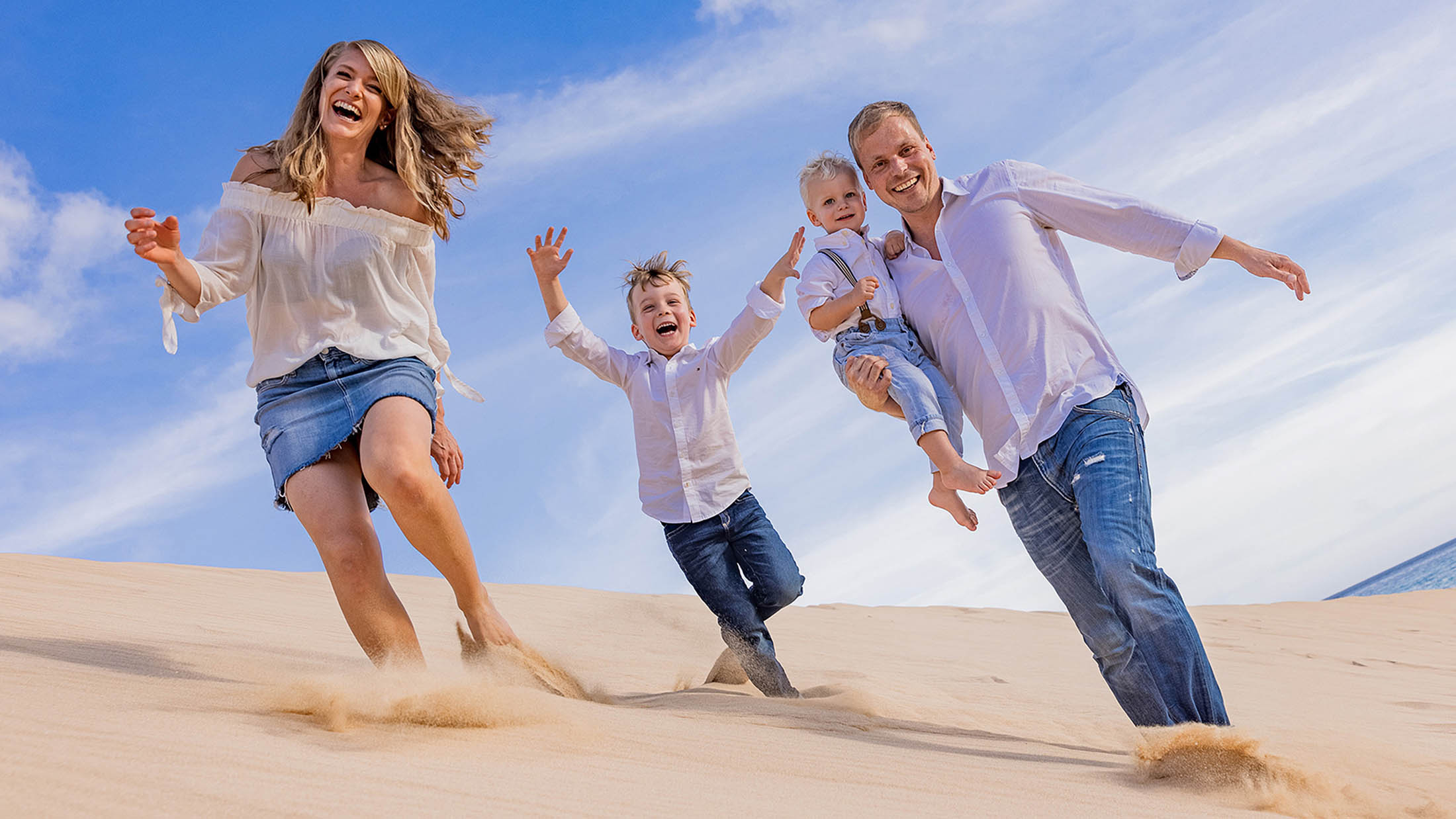 Fotoshooting Familie Dünen Fuerteventura